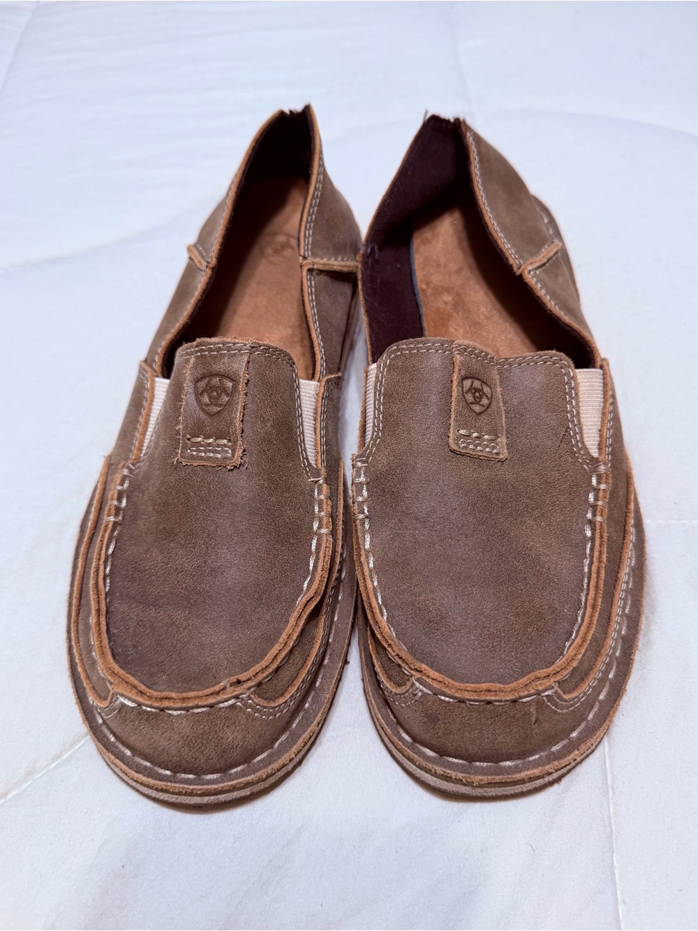 Ariat Woman’s Brown Suede Slip-On Casual Shoes 9.5